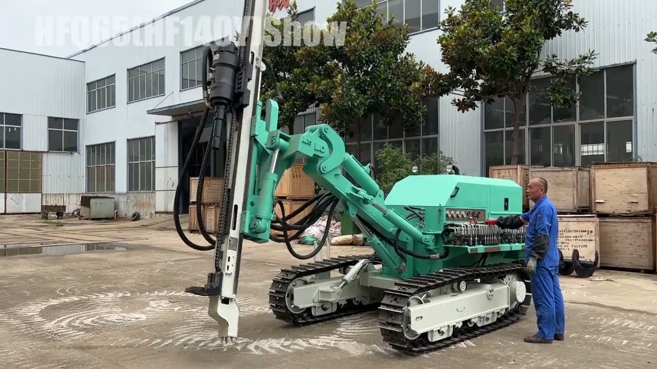 HFQ65（140Y）dth drilling rig blasting rig operation video product show