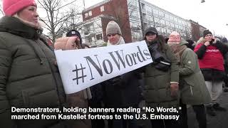 Danish veterans hold silent march against Trump's remarks on NATO soldiers