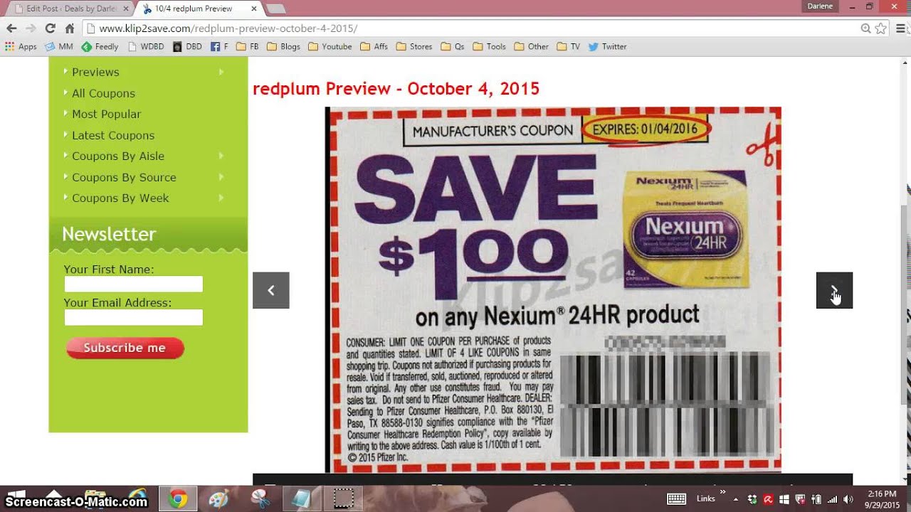 Red plum coupon preview