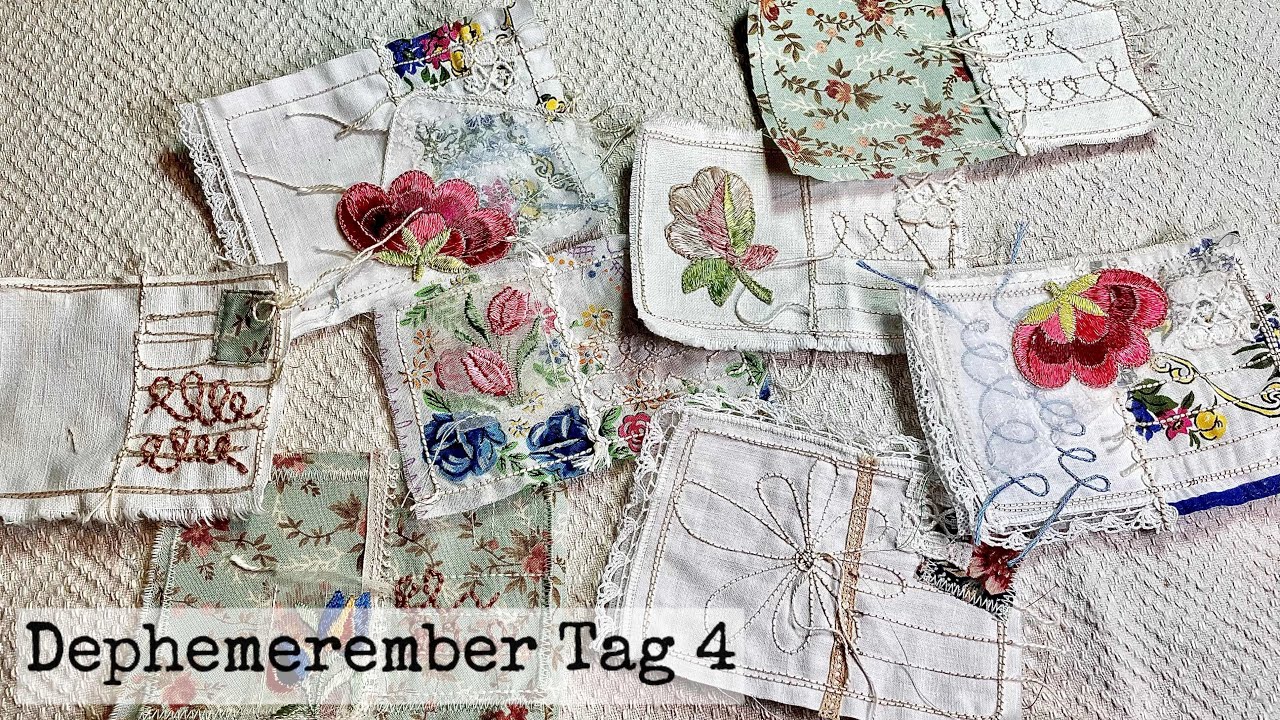 Dephemerember Tag 4: Postkarte, Hand- oder Maschinennaht 