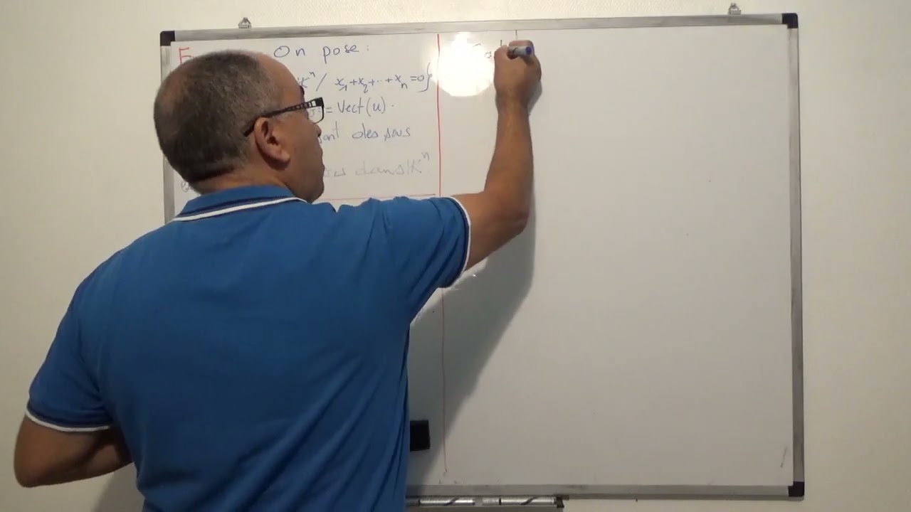 Révisions pour L2, sous espaces vectorielles supplémentaires, somme directe