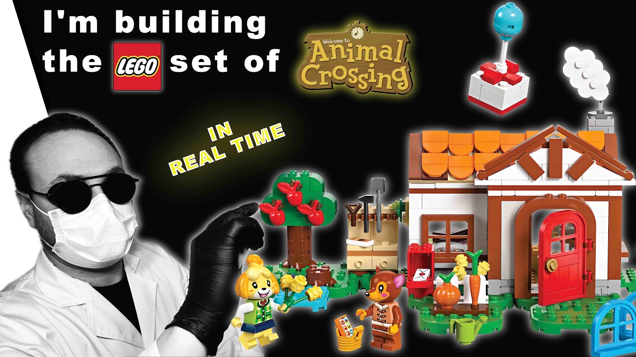 4K - Lego x Animal Crossing Isabelle's House Visit