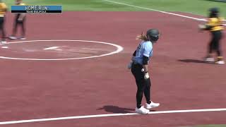 Haylie McCleney Hits One Over The Bleachers