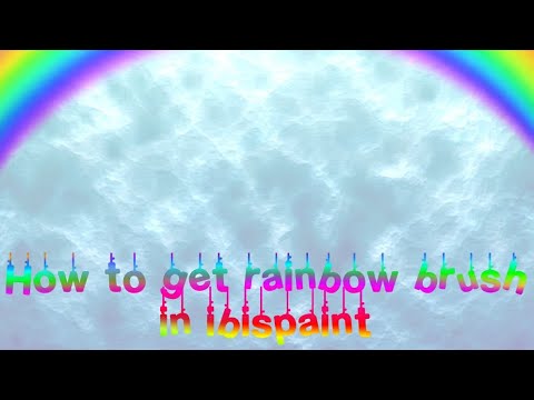 How to make rainbow brush in ibispaint tutorial - YouTube