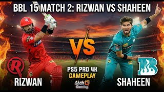 Rizwan vs Shaheen Battle! 🔥 Melbourne Renegades vs Brisbane Heat - BBL 15 Match 2 Live