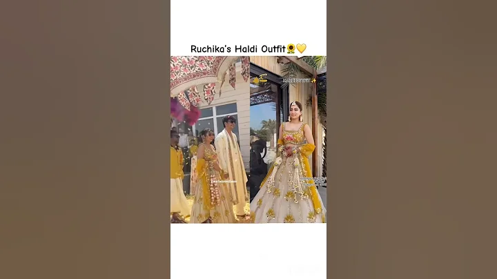 Ruchika’s Haldi Outfit💛 #triggeredinsaan #ruchikarathore #fukrainsaan #dimplemalhanvlogs #wedding