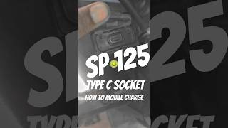 sp 125 New model TFT display type C code mobile charge how to mobile charge sp Honda bike me #viral