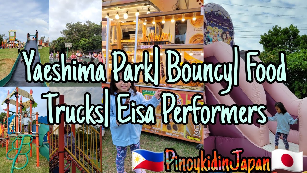 Yaeshima Park Okinawa, Japan Bouncy Food Trucks Eisa Performers