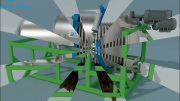 How does a horizontal leaf filter work? 3D Animation