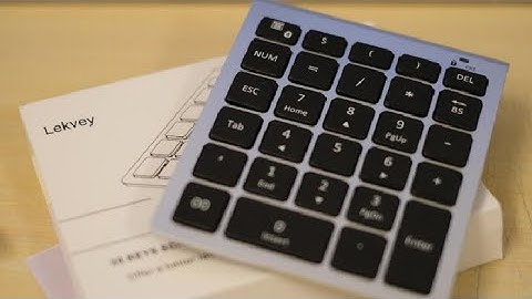 Lekvey Portable Wireless Bluetooth Keypad Review, Good quality, works great, very comfortable to spe