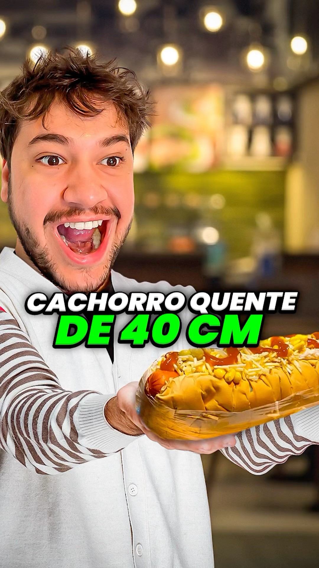 cachorro quente de 40cm! #livedobrino #humor #MundinhoBrino