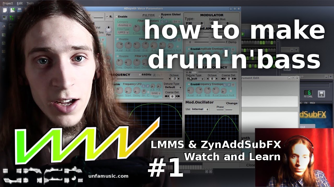 LZWE01 Introduction + making a simple drum'n'bass track from scratch