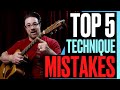 Top 5 MISTAKES new guitar players make &amp; how to fix them