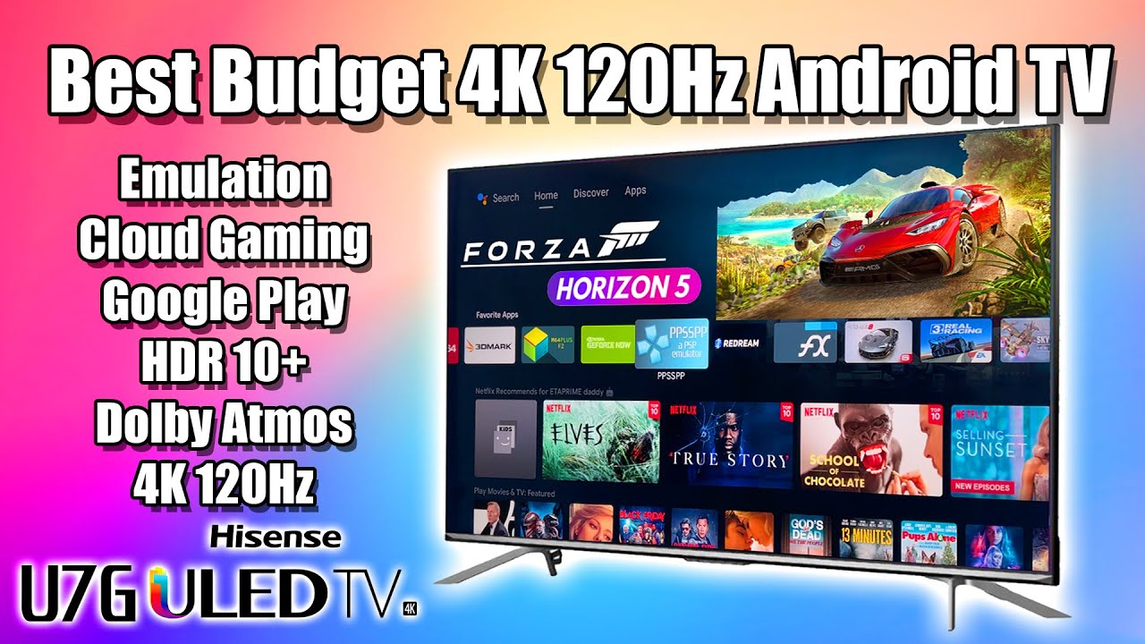 The Hisense U7G 4K 120Hz Android TV is An Awesome Deal! Powerful CPU  Beautiful Display! 