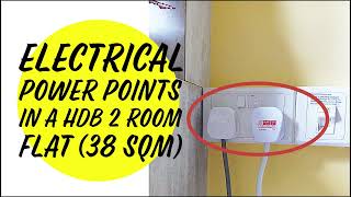 how many electrical power points in a hdb 2 room flat (2024)