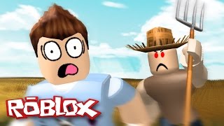 Roblox Adventures / Escape the Evil Farm Obby / Attacked by a Killer Farmer!