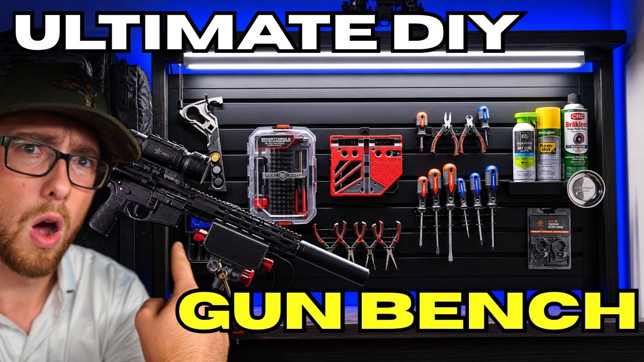 Building the ULTIMATE DIY Gun Workbench Setup - YouTube