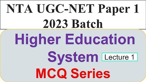 UGC NTA NET - MCQ