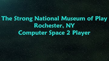 The Strong National Museum of Play - Computer Space 2 Player Gameplay