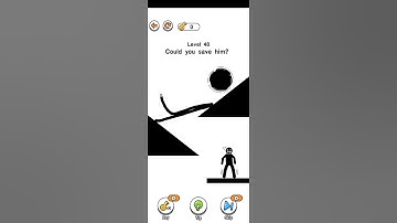 Draw 2 save 😂! can I save him🤣 #puzzlegames #puzzle #shorts