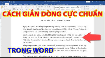 Cách giãn dòng trong word cực chuẩn