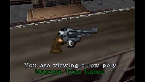 Unity 3D / Blender Resident Evil Low Poly Magnum Time Lapse