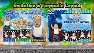 Christening Invitation  | Christening Tarpaulin  | Layout  | PSD Download Below