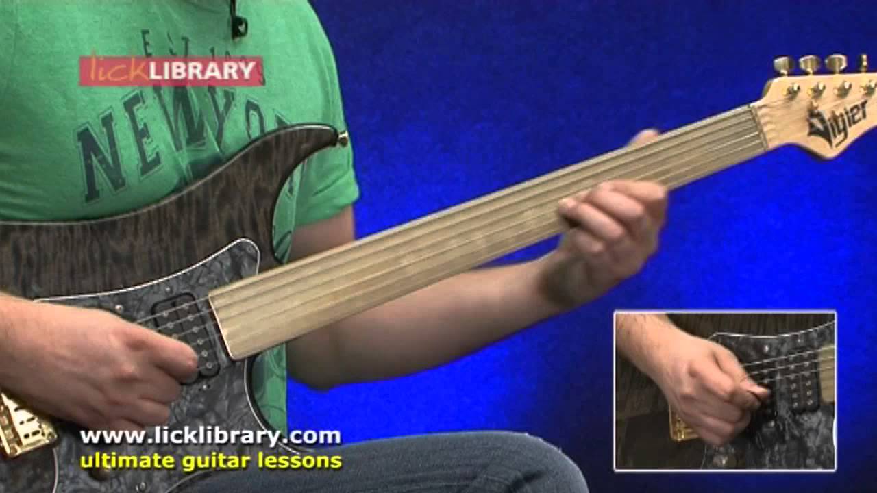 Fretless Guitar  Jam - Performance With Tom Quayle - Licklibrary
