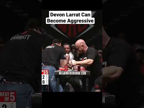 Devon Larrat Aggressive armwrestling #armwrestling #devonlarrat #shorts #johnbrzenk #armfight