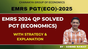EMRS PGT(ECO)- 2024 QP SOLVED