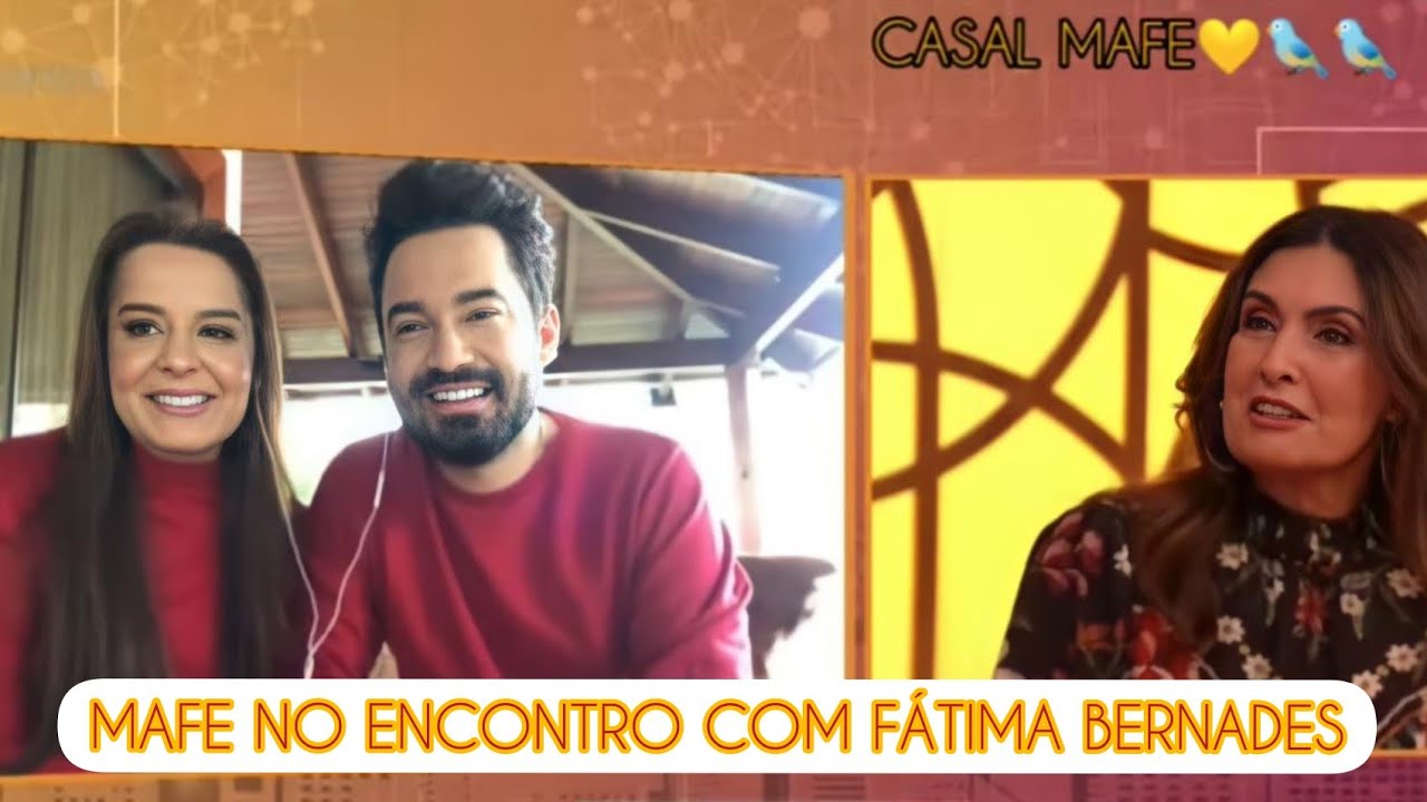 MAIARA E FERNANDO NO ENCONTRO COM FÁTIMA BERNADES PART.1 