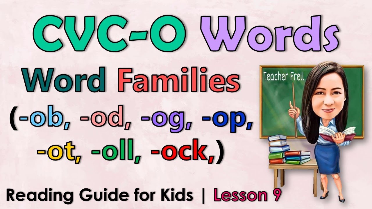CVCO Words WORD FAMILIES ob, od, og, op, ot, oll, ock