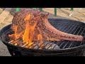 [추억15] 토마호크 스테이크🍖플래터 한 상 / 스테이크하우스 따라잡기 / 미디움 레어 스테이크 | tomahawk steak platter on the grill