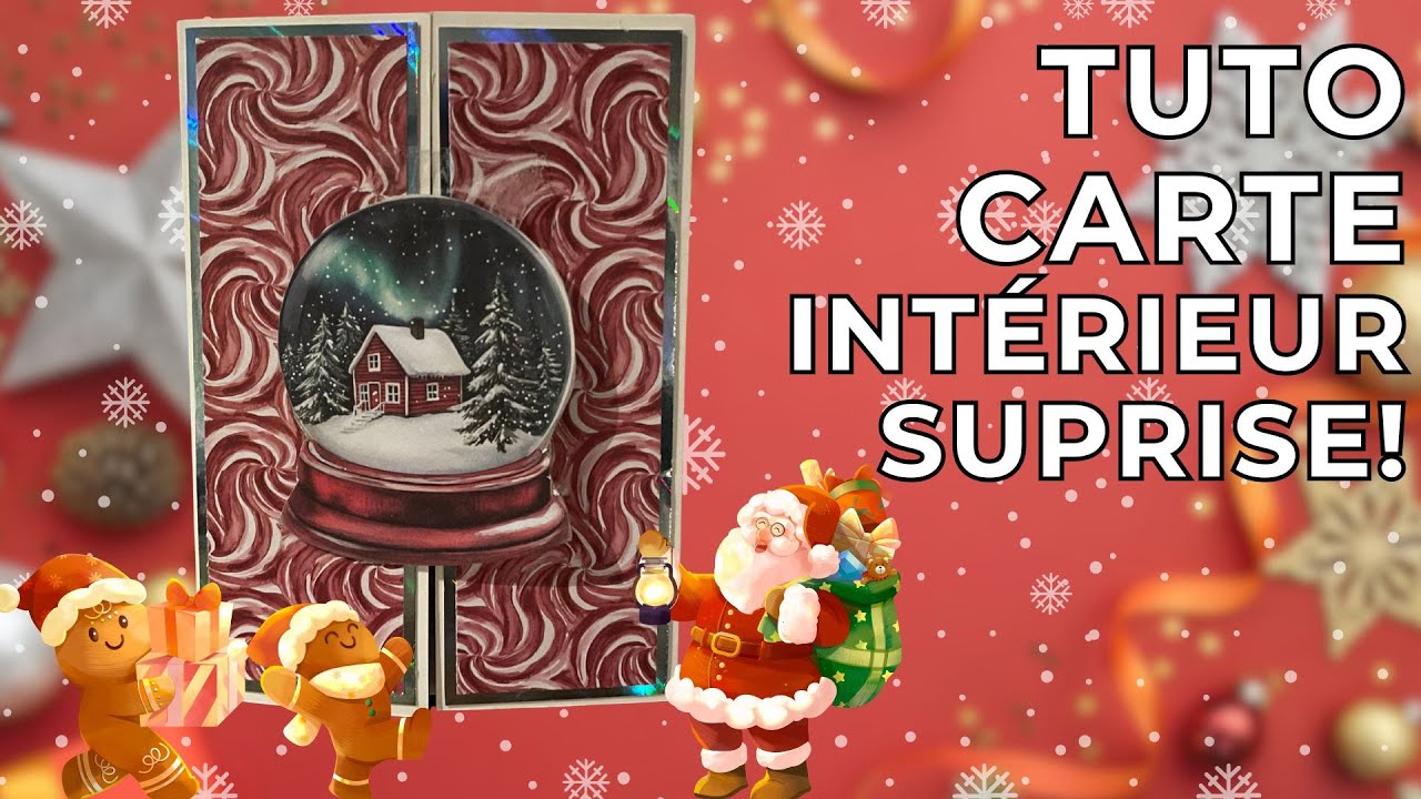 Tutoriel carte avec intérieur surprise, pour Noël ! 🥰☃️