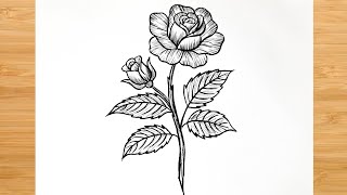How to Draw a Rose | Easy Rose Flower Drawing Step by Step | Rose Drawing Tutorial How to Draw a Rose | Easy Rose Flower Drawing Step by Step | Rose Drawing Tutorial