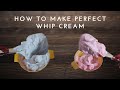 How to make perfect whipping cream | Stiff Peak | Icing for cake | Colored Cream | Foodiepediamumbai