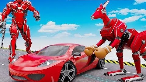 Amazing Kangaroo Robot Car Transform | Robot Shooting Android GamePlay | By Game Crazy