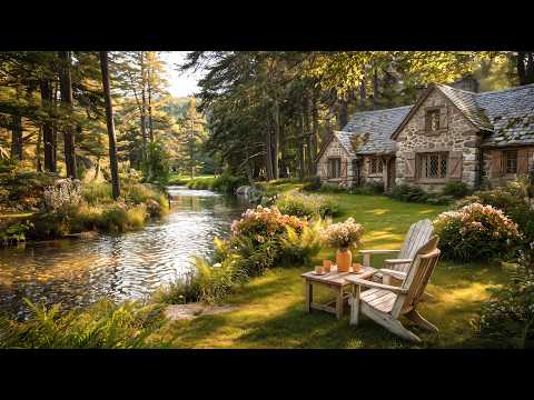 a peaceful day in the cottagecore woods 🌳 soft piano for reading, deep focus & slow living