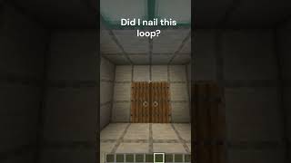 Minecraft loop #minecraft #loop #infinity #shorts #gaming