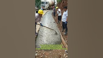 Road Expansion Efforts: Concrete Pouring in Progress