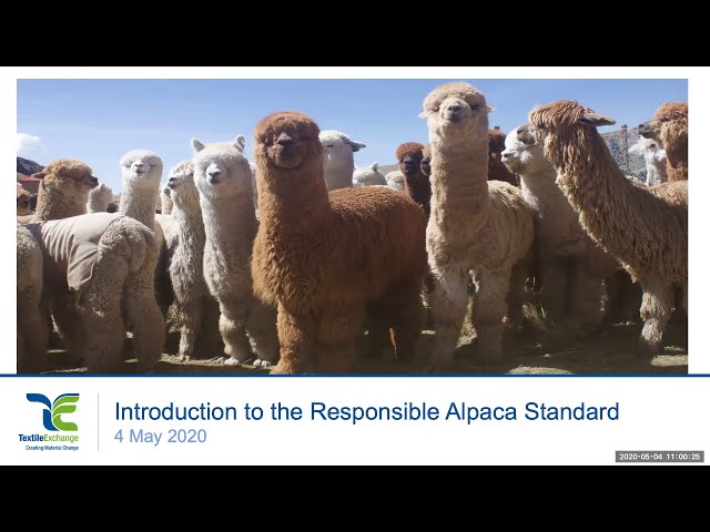 Responsible Alpaca Standard (RAS) - Textile Exchange