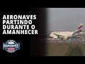 SAÍDA DE AVIÕES DURANTE O AMANHECER EM NAVEGANTES - SANTA CATARINA - BRAZIL - SBNF NVT