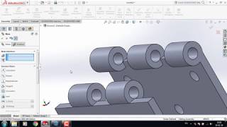 SolidWorks Tutorial - How to make Hinge