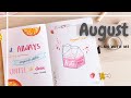 2021 August Bullet Journal Setup | PLAN WITH ME | 🍊🍓