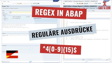 REGEX in ABAP - reguläre Ausdrücke und Beispiele [deutsch]