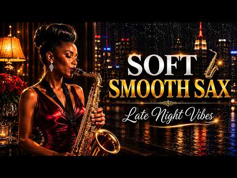 🔴 LIVE — Midnight Sax Lounge Jazz 🌙 Soft Late Night Jazz for Quiet Midnight Relaxation