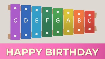 How to play Happy Birthday on a Xylophone Easy Songs (Tutorial)
