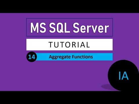 14. AGGREGATE FUNCTION in SQL Server | SQL Server Tutorial