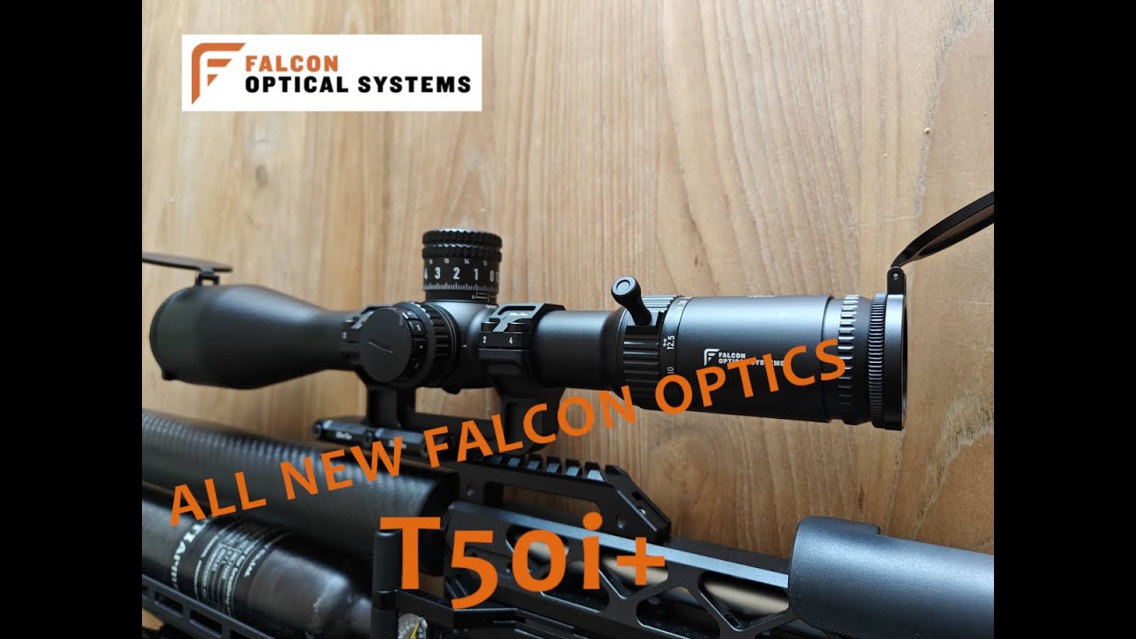 Новый прицел Falcon T50i+ 2025 года. Распаковка PCP-пневматики.