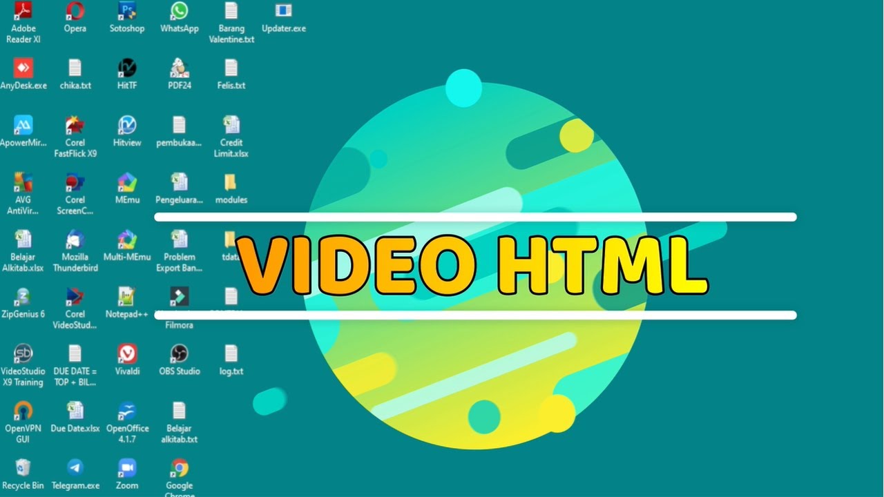 CARA MENAMPILKAN VIDEO MENGGUNAKAN HTML - YouTube